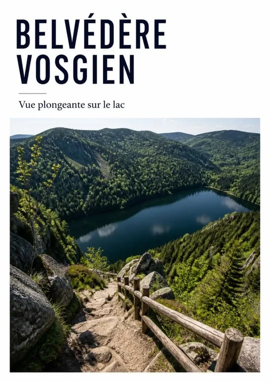 Les plus beaux endroits des Vosges : belvédère sur un lac et une forêt du massif