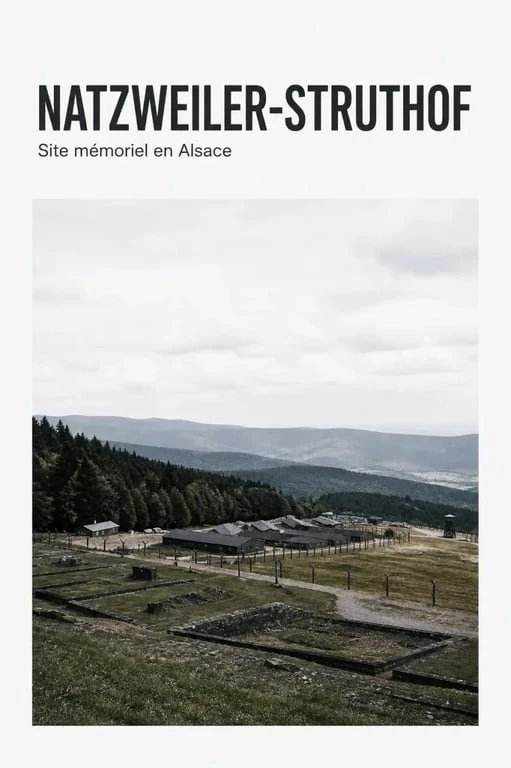 Le camp de concentration en Alsace à visiter : vue du Struthof à Natzwiller