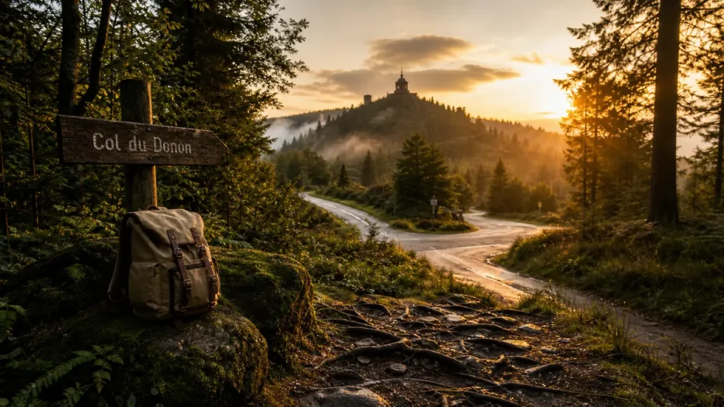 Le Donon Vosges : col et temple, randonnée en forêt