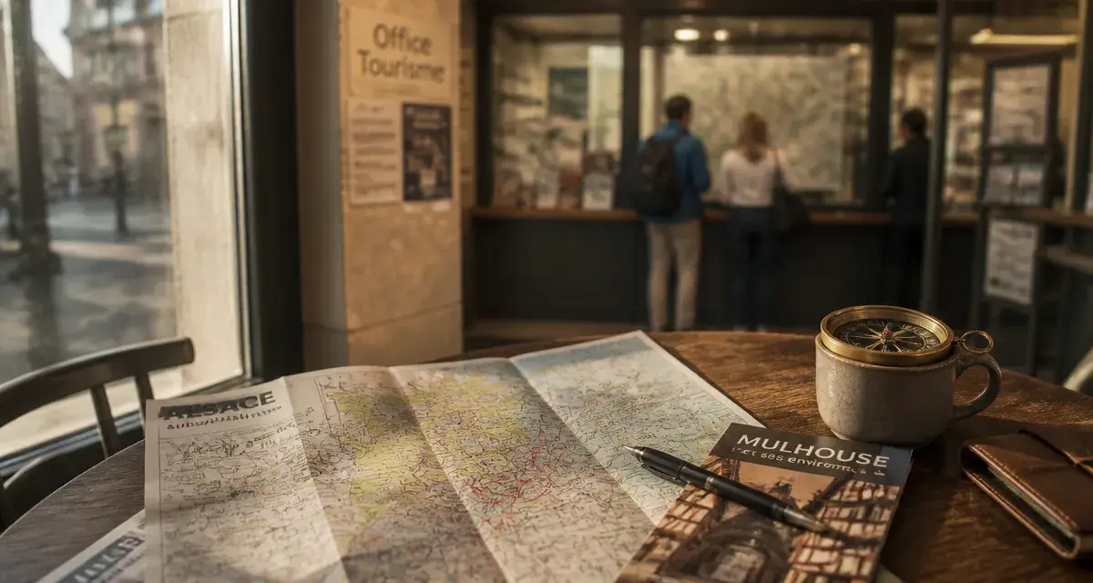 Office de tourisme de mulhouse sud alsace : carte d’Alsace et brochures
