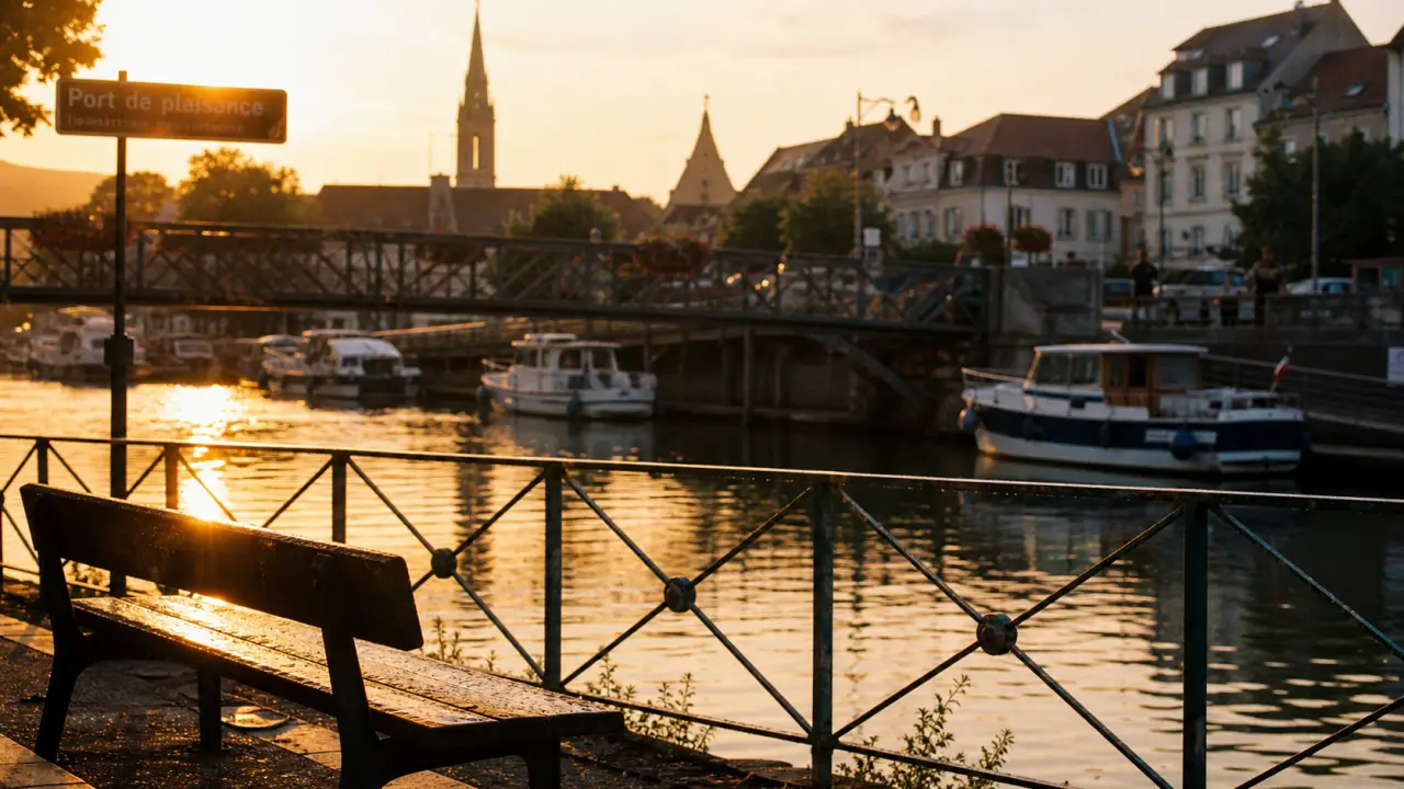 Que faire à Saverne aujourd’hui : vue du canal de la Marne au Rhin, port de plaisance