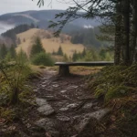 Randonnée facile Alsace : sentier en forêt vosgienne et panneau balisé