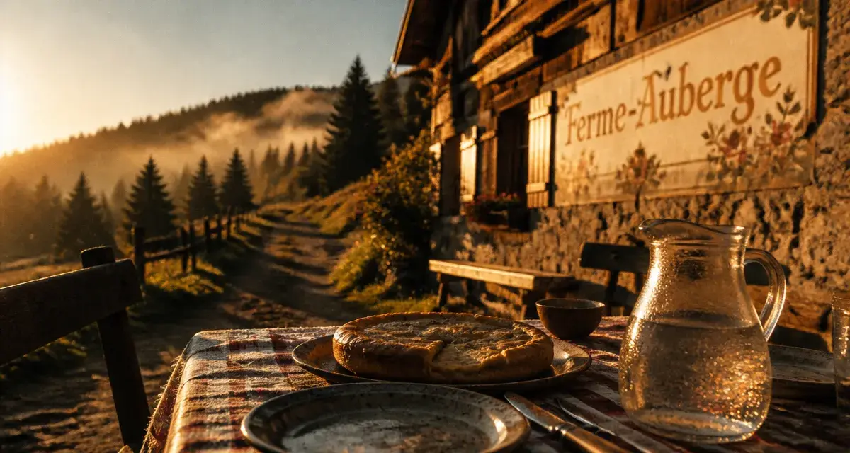 Randonnée Vosges 3 jours ferme auberge : pique-nique en ferme-auberge