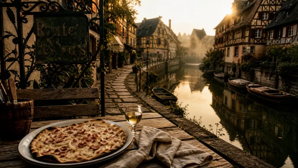 Week end alsace à Colmar : winstub, Route des vins et pavés au coucher du soleil