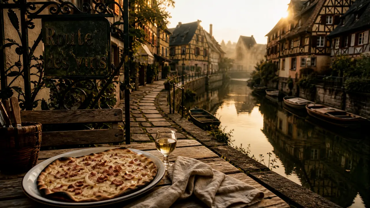 Week end alsace à Colmar : winstub, Route des vins et pavés au coucher du soleil