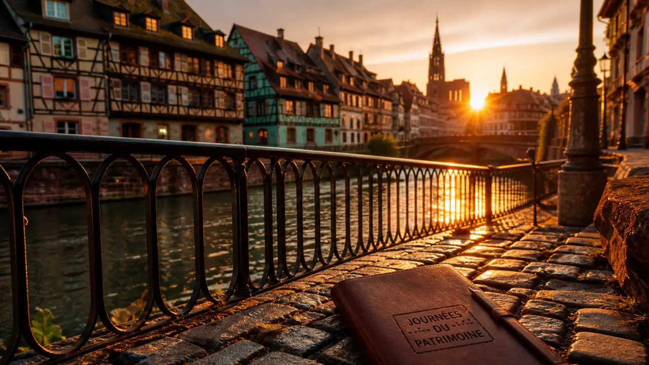 Week end du patrimoine strasbourg : Petite France et cathédrale au golden hour, reflets sur l’Ill