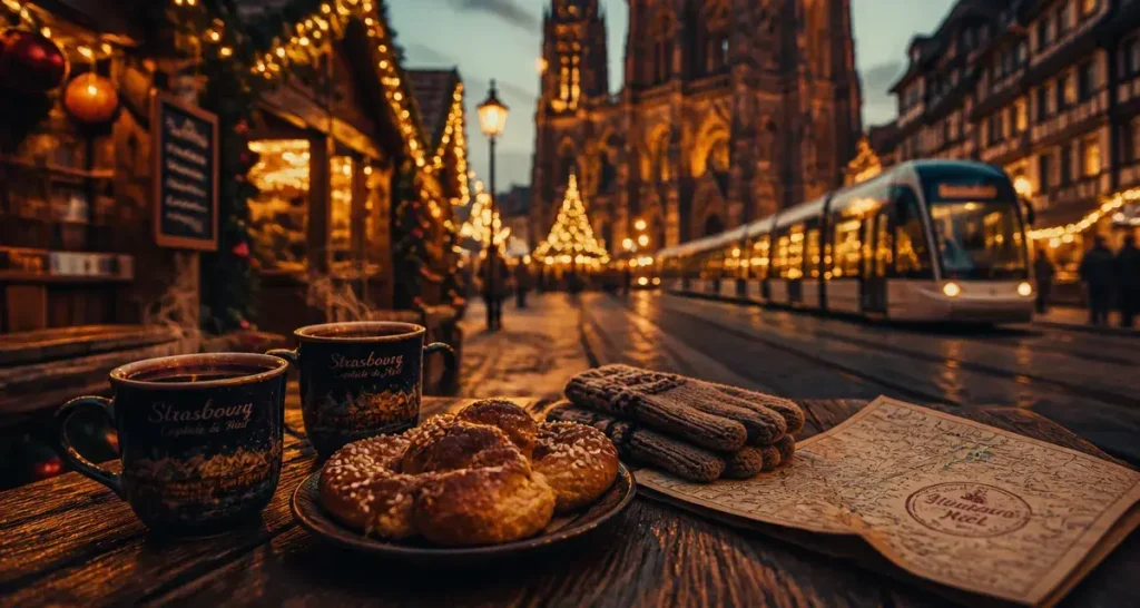 Week end strasbourg marché de noel tout compris : vin chaud et chalets près de la cathédrale