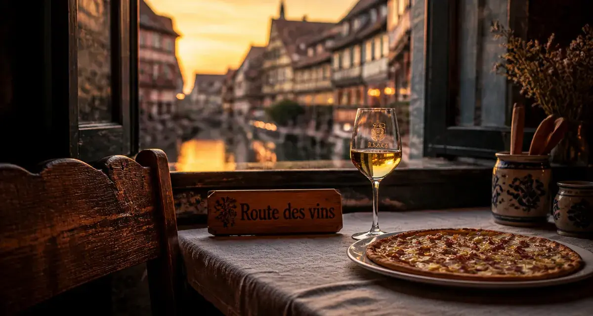 À visiter absolument en Alsace : route des vins, tarte flambée et vin à Colmar