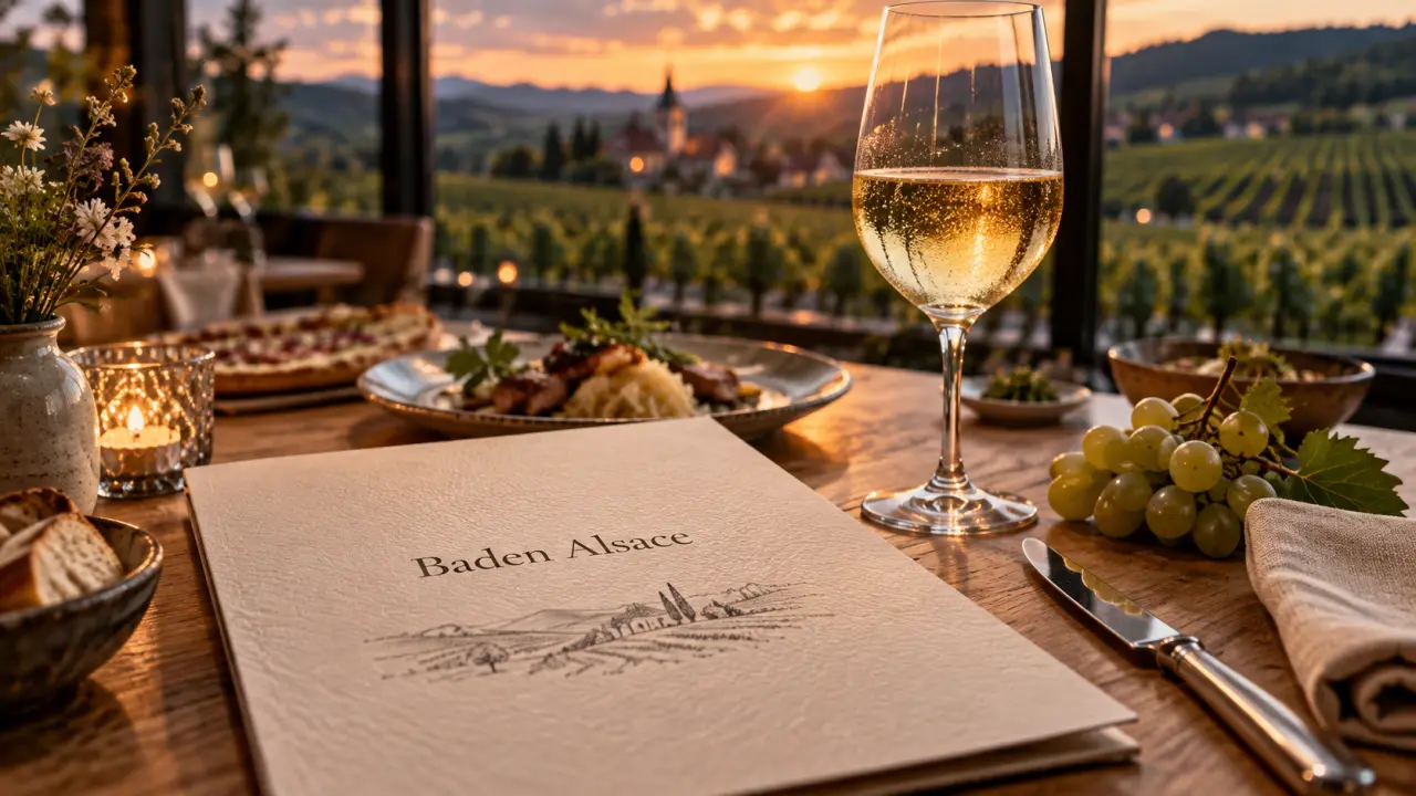 Baden Alsace restaurant : table alsacienne au vignoble du Rebland