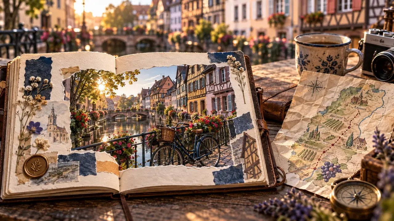 Chose a visiter en alsace : vue de Colmar, ruelles et Petite Venise