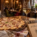 D'Brendelstub à Riquewihr : flammekueche, raifort, vin d’Alsace, restaurant JL Brendel