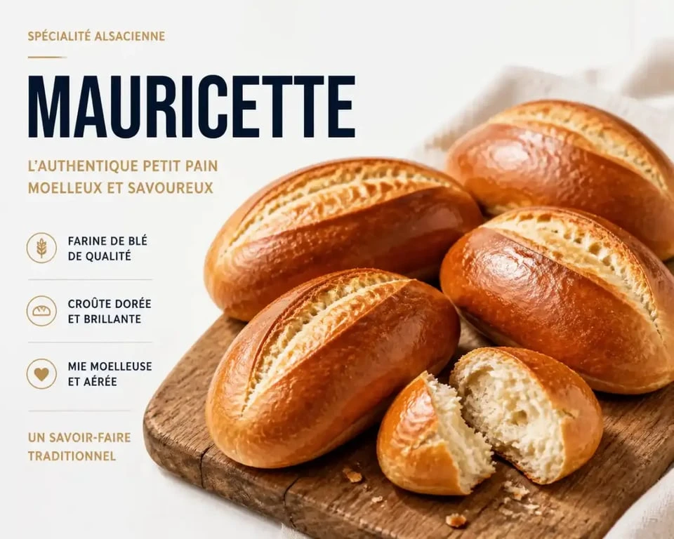 Pain alsacien Mauricette à la croûte dorée et brillante