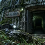 Fort a visiter en alsace : entrée du Fort de Mutzig, portes blindées