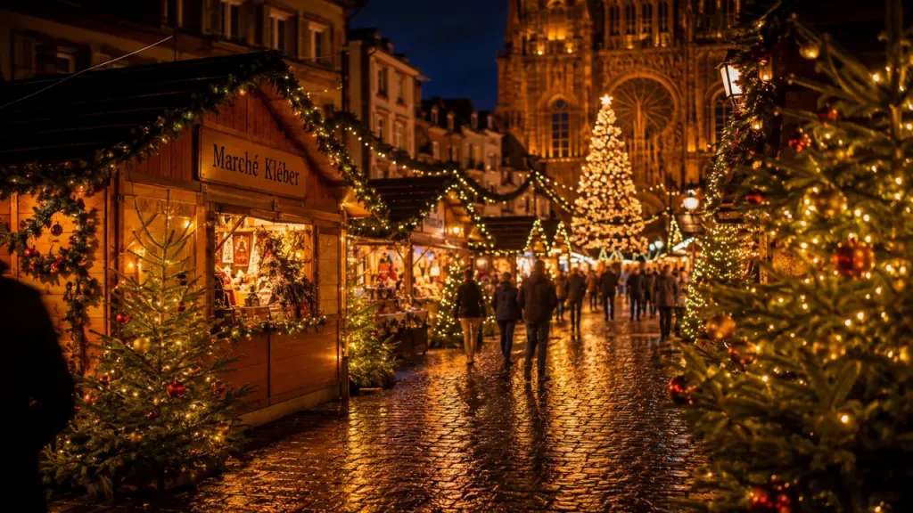 Où se trouvent les marchés de Noël à Strasbourg : marché de Kléber sur la Grande Île