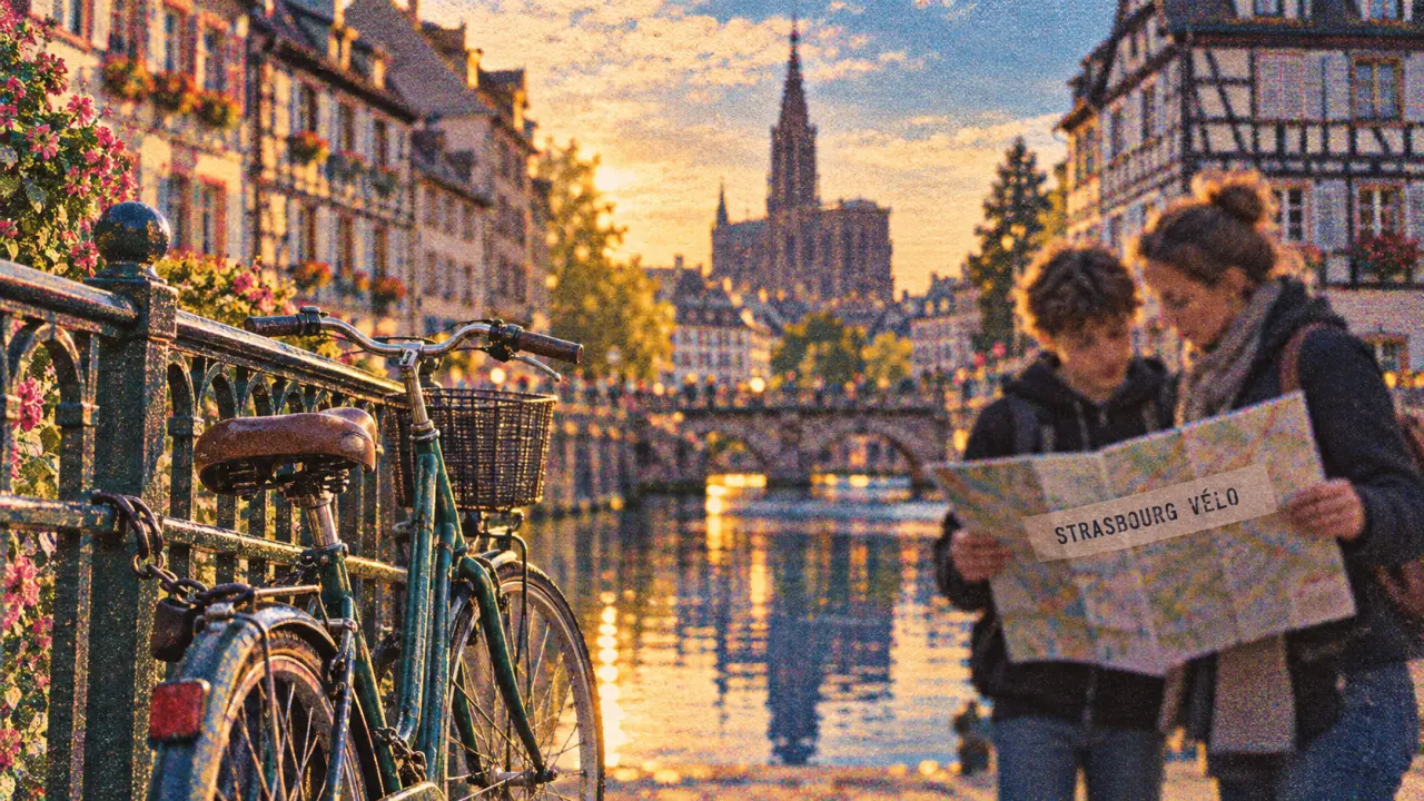 Que faire en Alsace avec des ados : vélo le long de l’Ill à Strasbourg