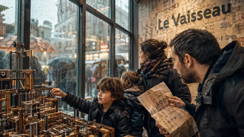 Que faire en alsace en famille quand il pleut : musée Le Vaisseau à Strasbourg, famille au chaud