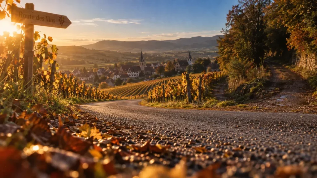 Que faire en Alsace en octobre : route des vins d’Alsace aux vignes dorées