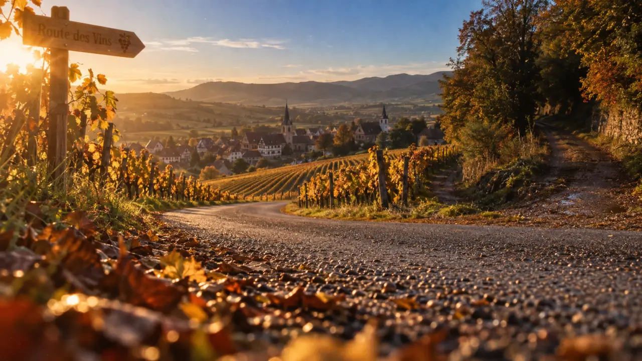Que faire en Alsace en octobre : route des vins d’Alsace aux vignes dorées