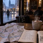 Que faire pendant les vacances de février en Alsace : chocolat chaud à Strasbourg sous la neige