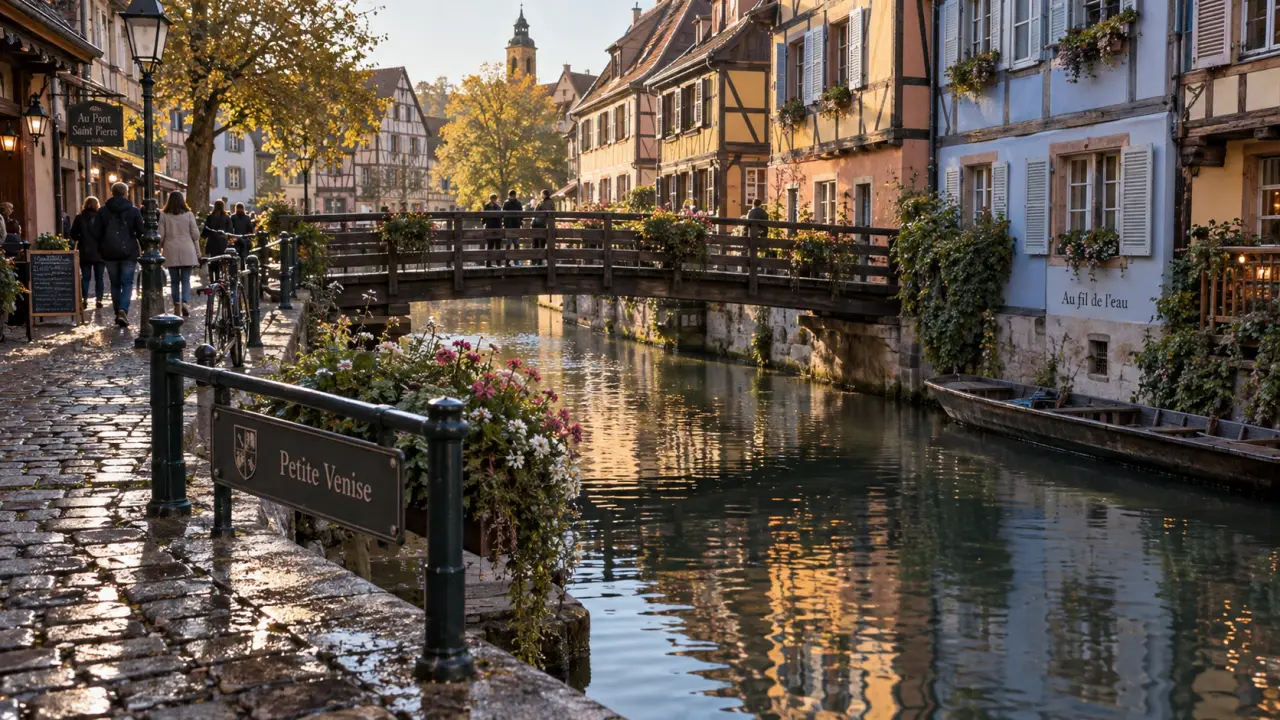 Que visiter a colmar alsace : quai de la Lauch, maisons à colombages et Petite Venise