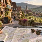Que visiter en Alsace en mai : village fleuri et Route des vins
