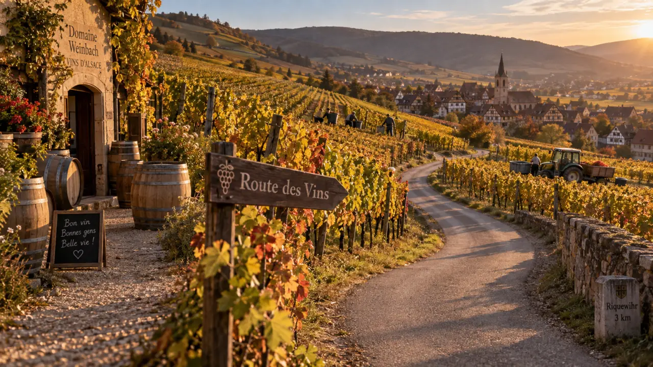 Que visiter en alsace en septembre : route des vins, vendanges et village alsacien