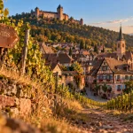 Que visiter sur la route des vins en Alsace : chemin viticole, village alsacien et château Haut-Koenigsbourg