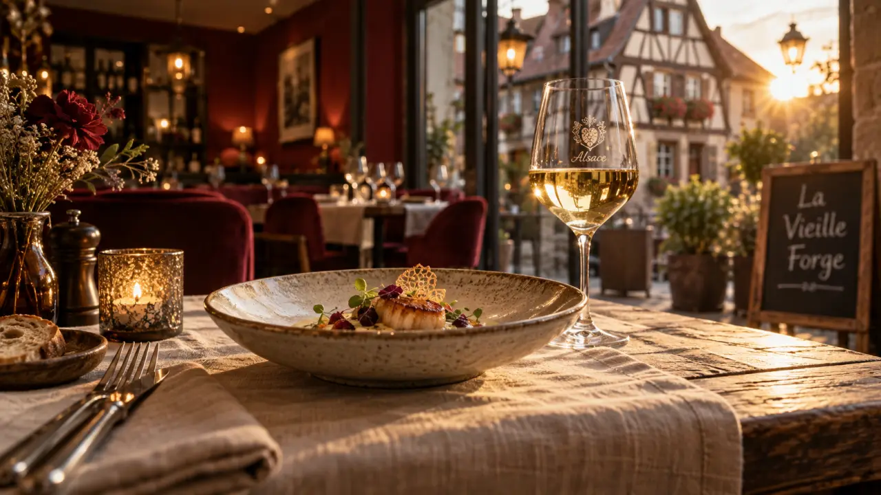 Restaurant la vieille forge colmar kaysersberg : table gastronomique à Kaysersberg