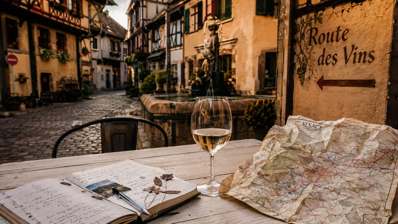 Sortir en alsace ce week end haut-rhin : Route des Vins, Éguisheim, vin blanc