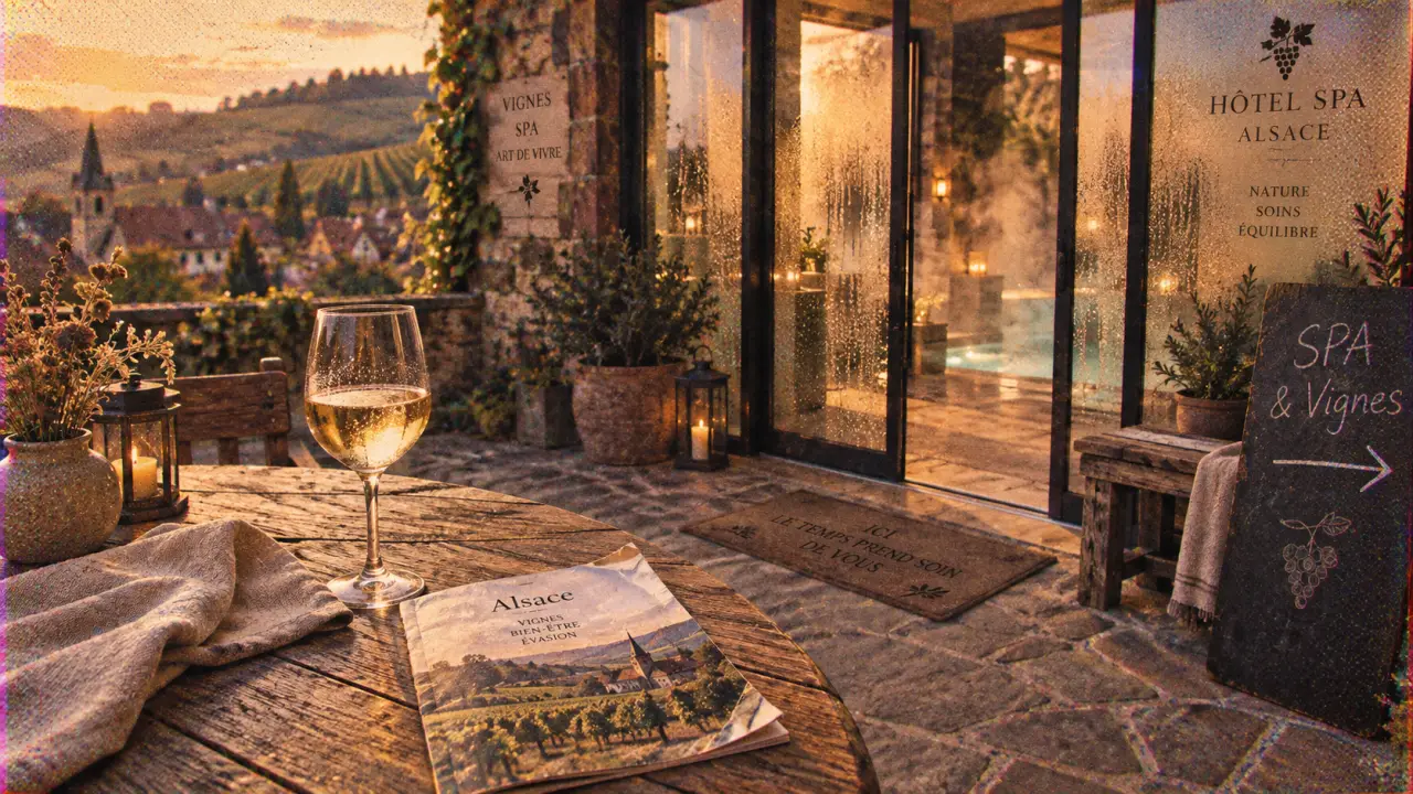 Week end bien etre alsace : spa et vignes, entrée d’hôtel spa