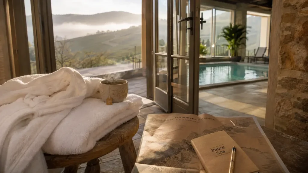 Week end détente en Alsace : pause spa, tisane et peignoir au calme