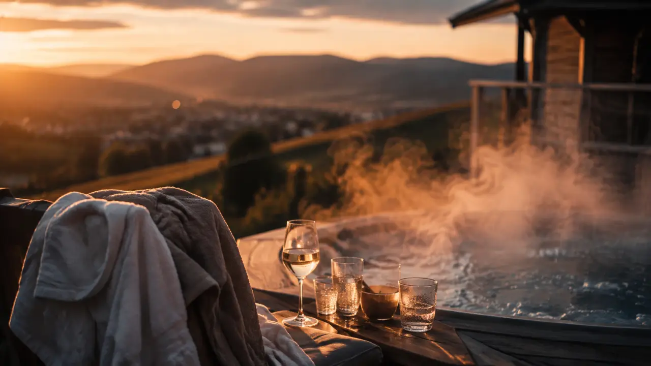 Week end en amoureux avec jacuzzi privatif en Alsace, vapeur et vignobles aux Vosges