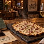 Week end gastronomique alsace : tarte flambée et riesling en winstub