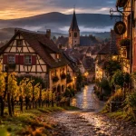 Alsace most beautiful villages : vignes et ruelles aux colombages