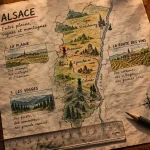 Alsace villages map : 3 circuits pour relier vignoble et Vosges