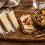 Fromage ribeaupierre, tomme d’Alsace froide sur pain de campagne