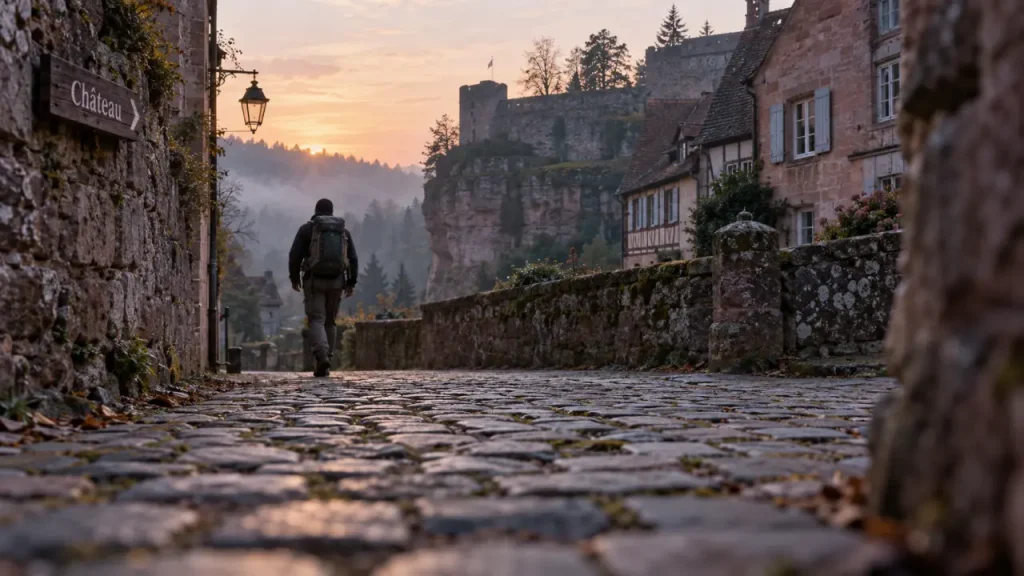 Que faire a la petite pierre alsace : ruelles fortifiées vers le château