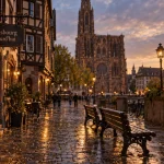 Que faire aujourd’hui en Alsace Bas-Rhin : cathédrale de Strasbourg à l’or