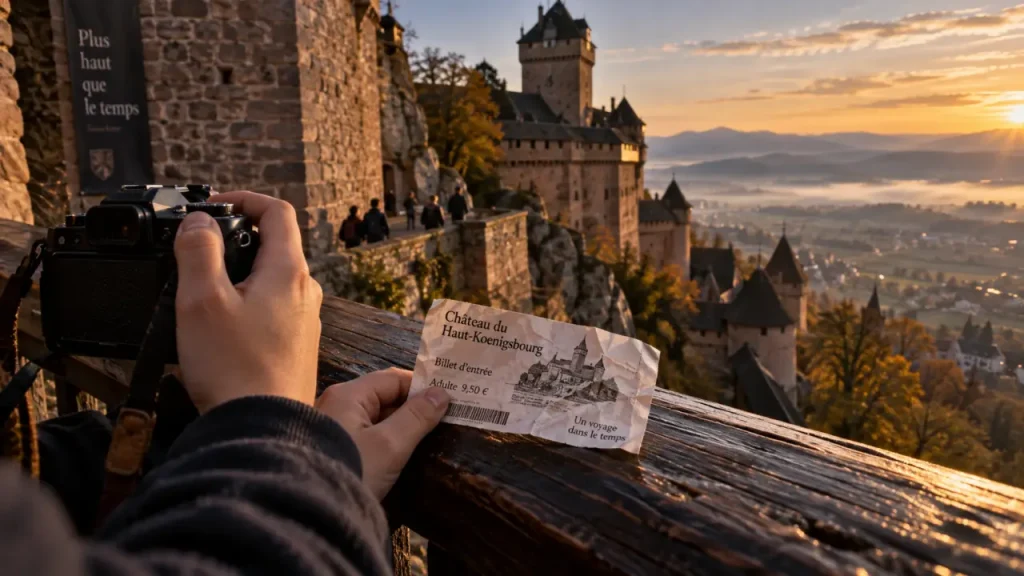 Que faire en alsace avec ado : photo au Haut-Koenigsbourg