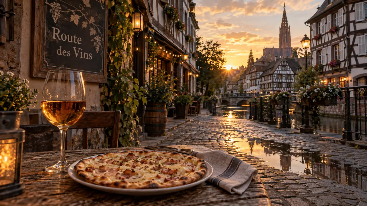 Que faire en alsace cette semaine : winstub à Strasbourg et route des vins, tarte flambée