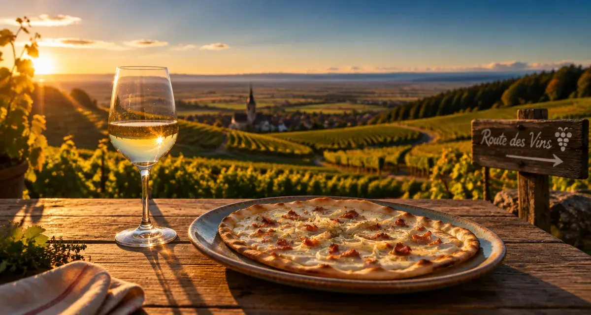 Que faire en alsace en aout : dégustation riesling et tarte flambée sur la route des vins