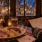 Que faire en alsace en hiver : winstub alsacienne et ruelle illuminée à Colmar