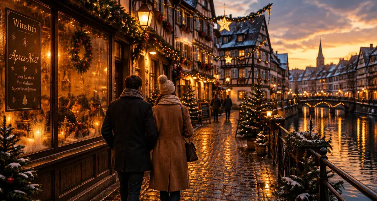 Que faire le 26 decembre en alsace : balade dans les ruelles illuminées, hiver et marchés prolongés