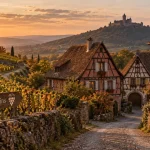 Quel endroit visiter en Alsace : route des vins vers Haut-Koenigsbourg