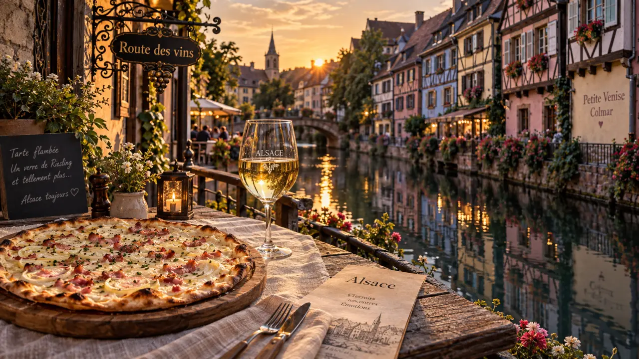 Quelles villes visiter en Alsace : Colmar, tarte flambée et verre de Riesling