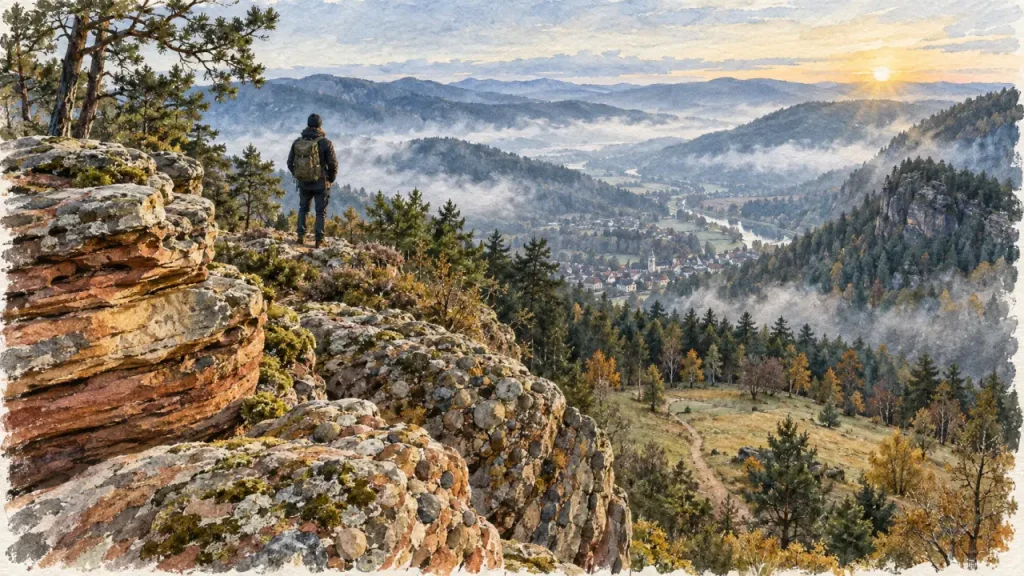 Rocher de Mutzig : 1 008 m de crêtes, de grès et de panorama sur la Bruche