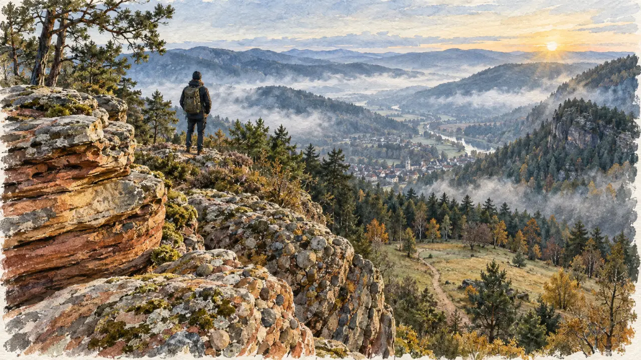 Panorama au rocher de mutzig, randonnée sur la Bruche