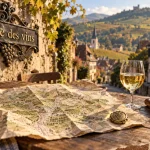 Carte d’itinéraire des sites à visiter en Alsace, route des vins et vignes