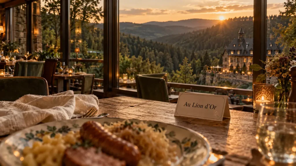 Au Lion d’Or à La Petite-Pierre, un hôtel-spa-restaurant avec 38 chambres et table panoramique