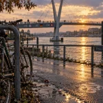 Visiter saint louis alsace : passerelle Trois Pays sur le Rhin à Huningue